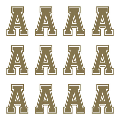 ID4 Varsity Large Gold Letter A 