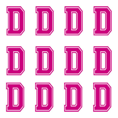 ID4 Varsity Large Pink Letter D 