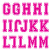 iD4 Varsity Large Pink Letter Kit Sheet 2