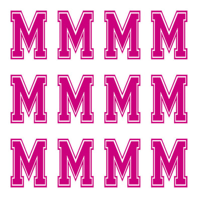 ID4 Varsity Large Pink Letter M 