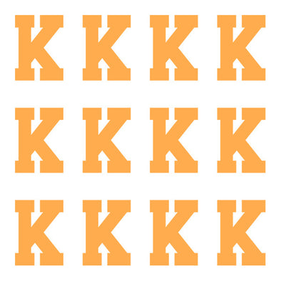 ID4 Varsity Pro Large Neon Orange Letter K 