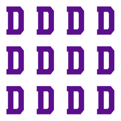 ID4 Varsity Pro Large Purple Letter D 