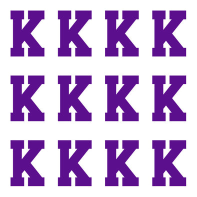 ID4 Varsity Pro Large Purple Letter K 