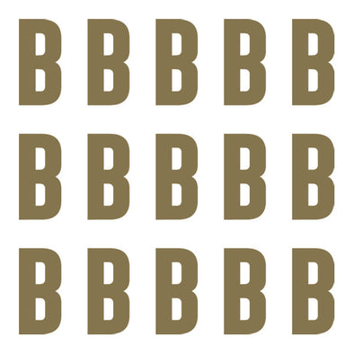 ID4 Euro Large Gold Letter B 