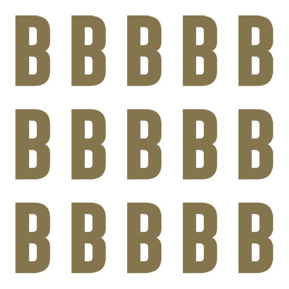 ID4 Euro Large Gold Letter B 