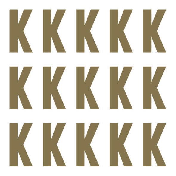 ID4 Euro Large Gold Letter K 
