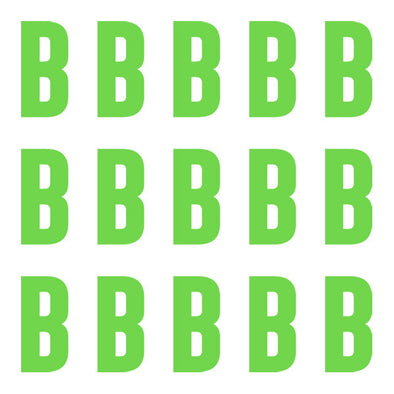 ID4 Euro Large Lime Letter B 