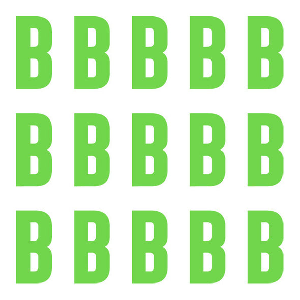 ID4 Euro Large Lime Letter B 