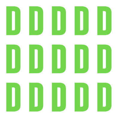 ID4 Euro Large Lime Letter D 