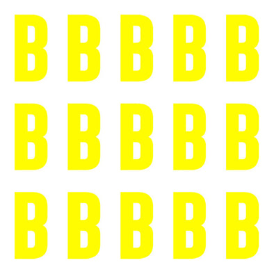 ID4 Euro Large Neon Yellow Letter B 