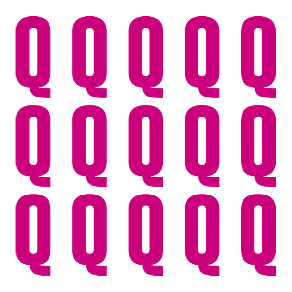 ID4 Euro Large Pink Letter Q 