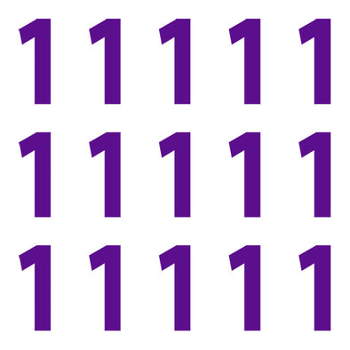 ID4 Euro Large Purple Number 1 