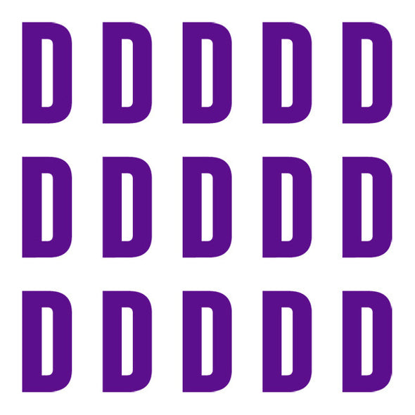 ID4 Euro Large Purple Letter D 
