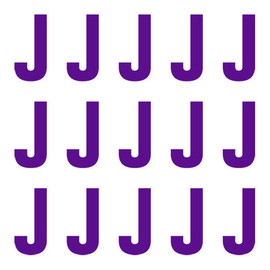 ID4 Euro Large Purple Letter J 