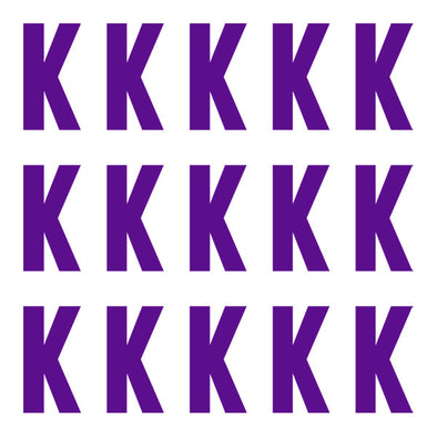ID4 Euro Large Purple Letter K 
