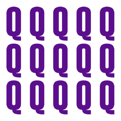 ID4 Euro Large Purple Letter Q 
