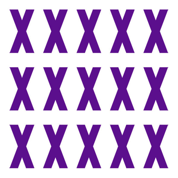 ID4 Euro Large Purple Letter X 