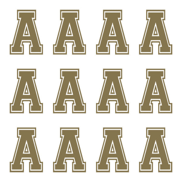 ID4 Varsity Large Gold Letter A 