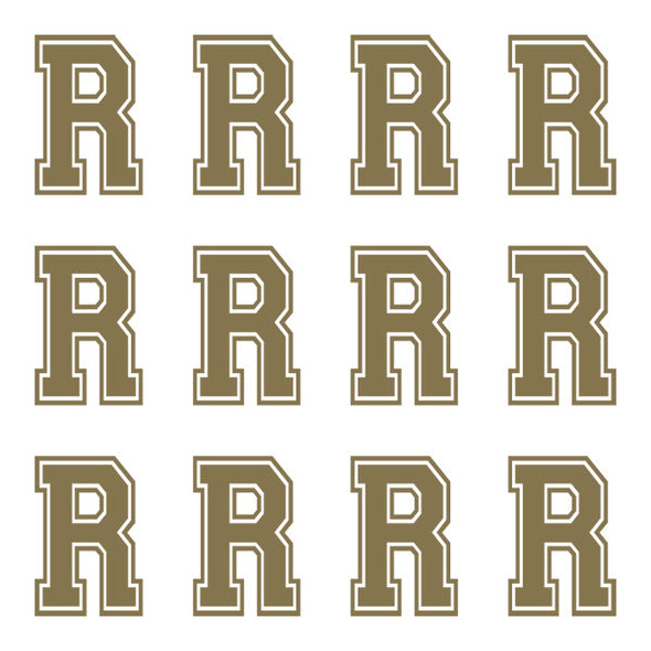 ID4 Varsity Large Gold Letter R 