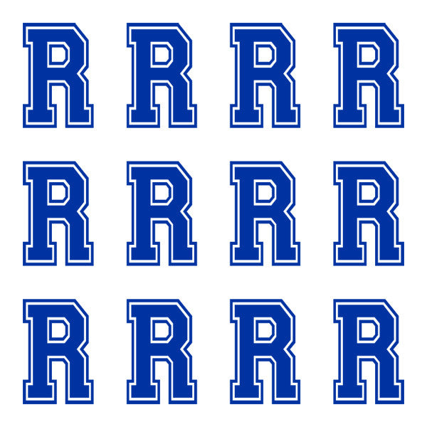 Varsity Large Navy Blue Letter R – iD4Gear