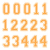 iD4 Varsity Number Kit Orange Large Neon Sheet 1