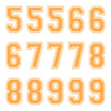 iD4 Varsity Number Kit Orange Large Neon Sheet 2