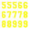 iD4 Varsity Number Kit Yellow Large Neon Sheet 2
