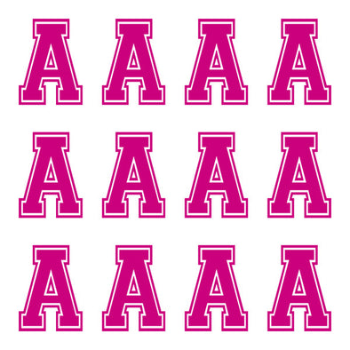 ID4 Varsity Large Pink Letter A 
