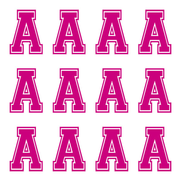 ID4 Varsity Large Pink Letter A 