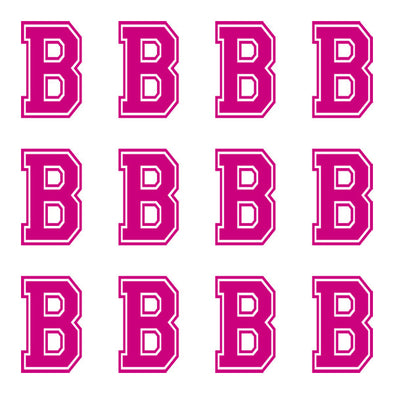ID4 Varsity Large Pink Letter B 