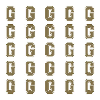 ID4 Varsity Small Gold Letter G 
