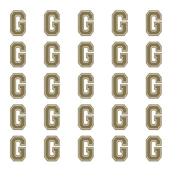 ID4 Varsity Small Gold Letter G 