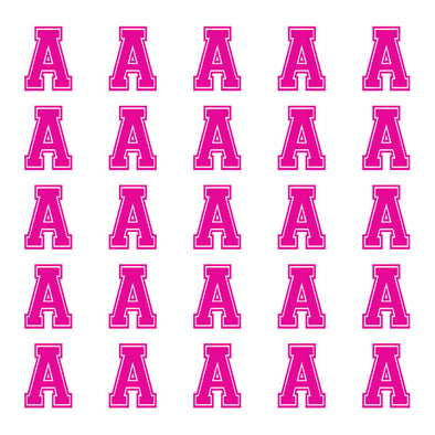 ID4 Varsity Small Pink Letter A 