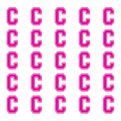 ID4 Varsity Small Pink Letter C 