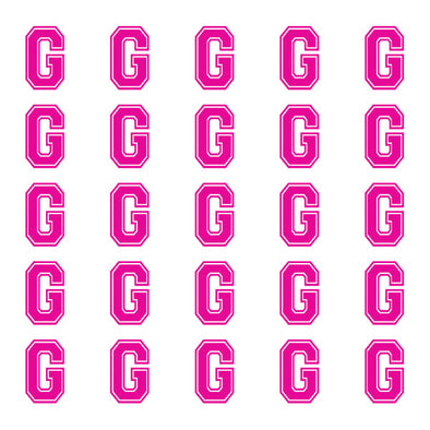 ID4 Varsity Small Pink Letter G 