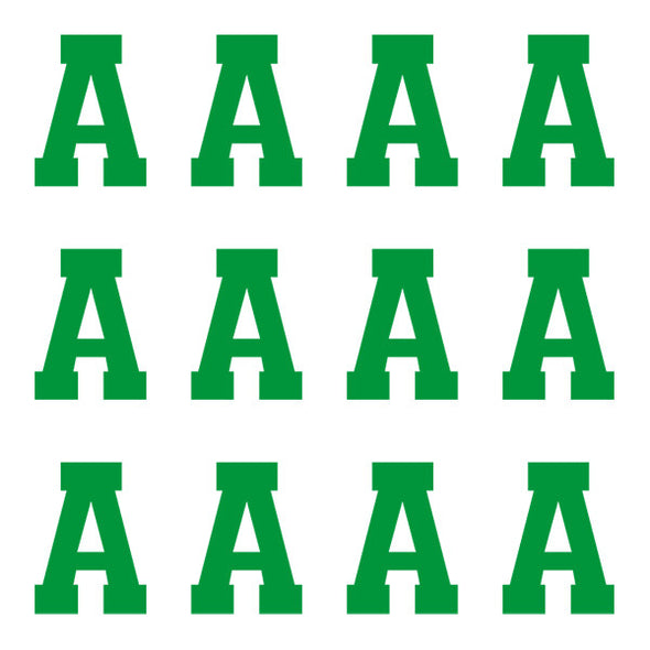 ID4 Varsity Pro Large Green Letter A 