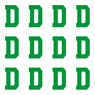 ID4 Varsity Pro Large Green Letter D 