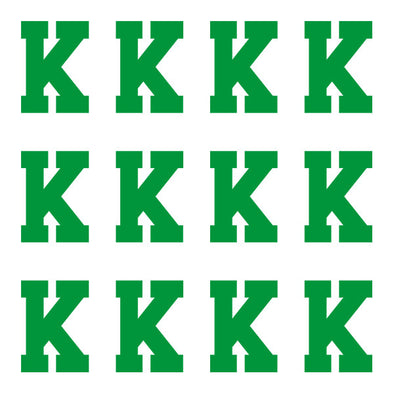 ID4 Varsity Pro Large Green Letter K 