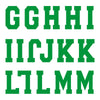 iD4 Varsity Pro Large Green Letter Kit Sheet 3