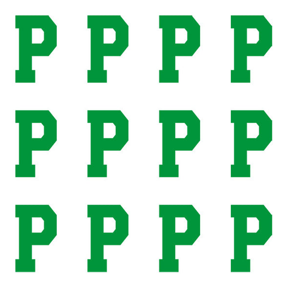 ID4 Varsity Pro Large Green Letter P 