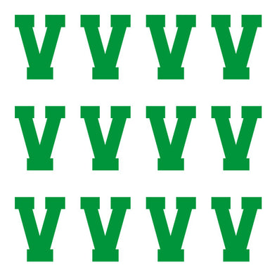 ID4 Varsity Pro Large Green Letter V 