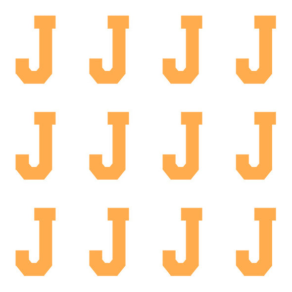 ID4 Varsity Pro Large Neon Orange Letter J 