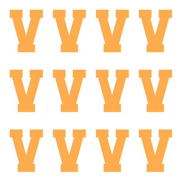 ID4 Varsity Pro Large Neon Orange Letter V 
