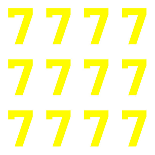 ID4 Varsity Pro Large Neon Yellow Number 7 