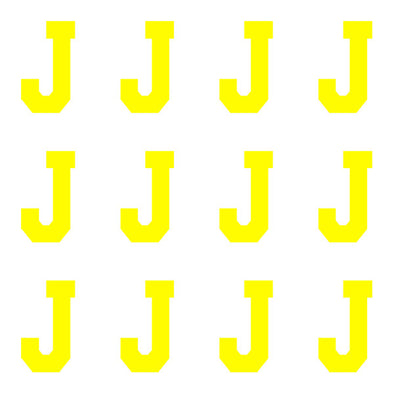 ID4 Varsity Pro Large Neon Yellow Letter J 