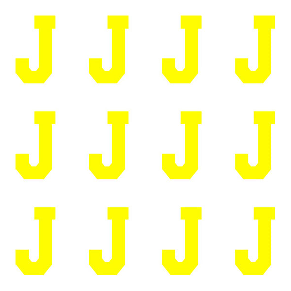 ID4 Varsity Pro Large Neon Yellow Letter J 
