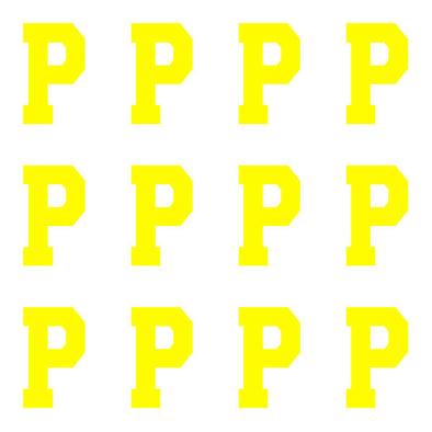 ID4 Varsity Pro Large Neon Yellow Letter P 