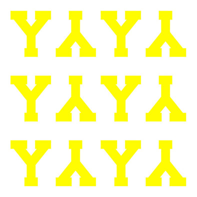 ID4 Varsity Pro Large Neon Yellow Letter Y 