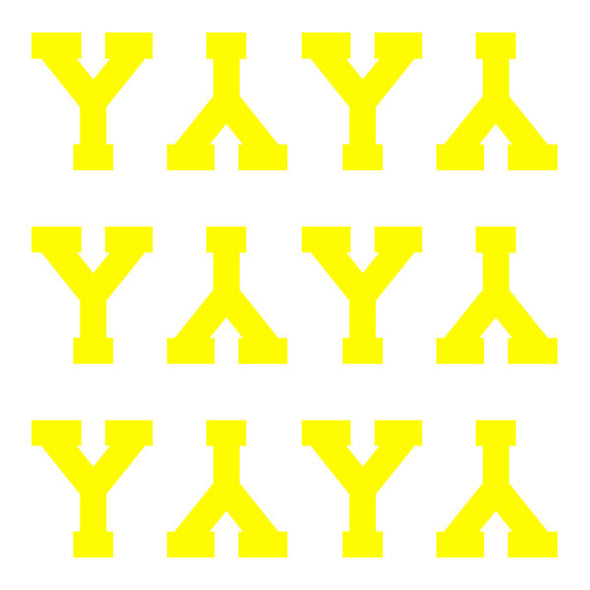 ID4 Varsity Pro Large Neon Yellow Letter Y 