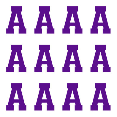 ID4 Varsity Pro Large Purple Letter A 